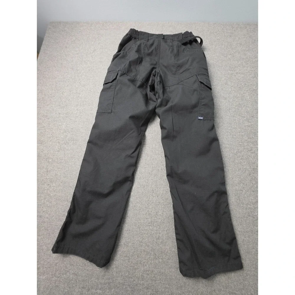 5.11 Tactical Cargo Pants Womens 4 Black Elastic Waist Uniform Workwear